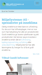 Mobile Screenshot of miljosystemer.no